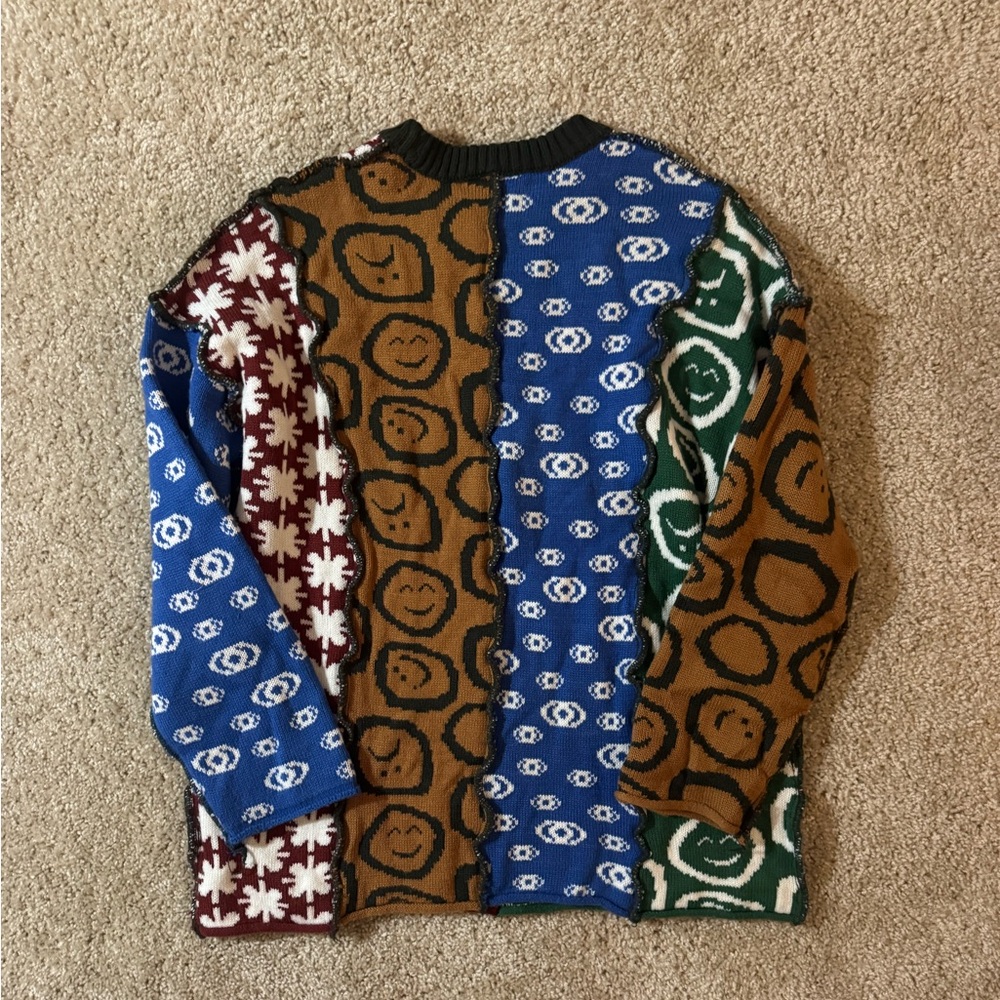 The Ragged Priest Multicolor Patterned Crewneck Sweater - Picture 4 of 4